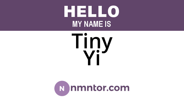 Tiny Yi