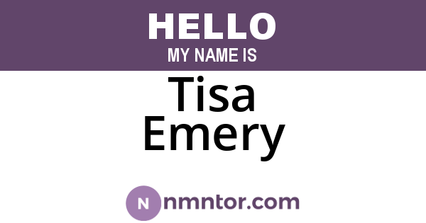 Tisa Emery