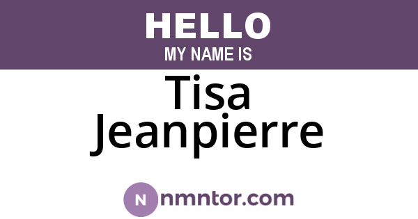 Tisa Jeanpierre