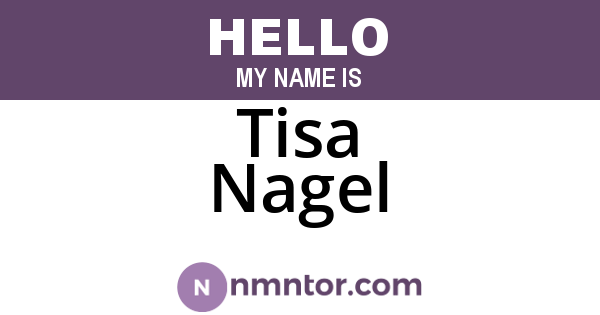 Tisa Nagel