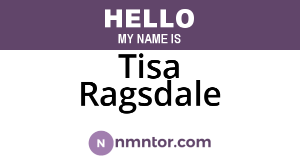 Tisa Ragsdale