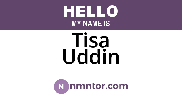 Tisa Uddin