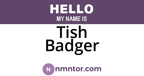 Tish Badger