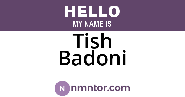 Tish Badoni