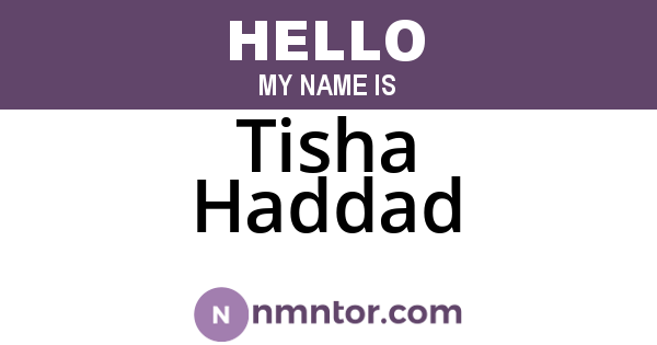 Tisha Haddad