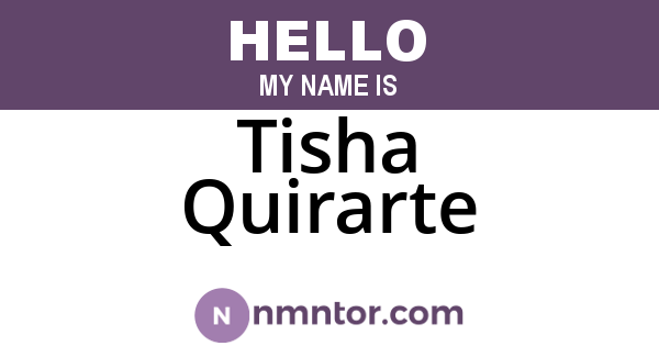 Tisha Quirarte