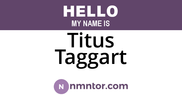 Titus Taggart