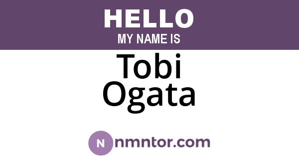 Tobi Ogata