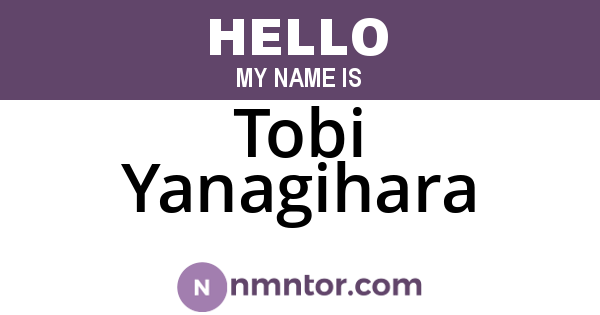 Tobi Yanagihara