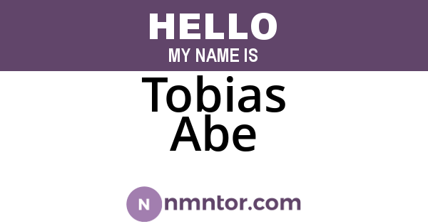 Tobias Abe