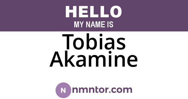 Tobias Akamine