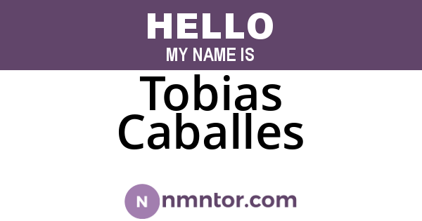 Tobias Caballes