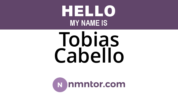 Tobias Cabello