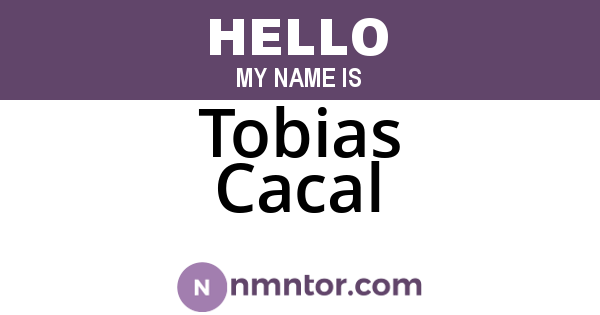 Tobias Cacal