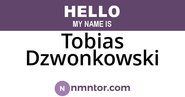 Tobias Dzwonkowski