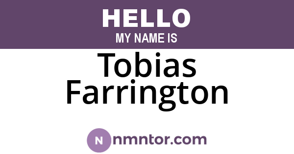 Tobias Farrington