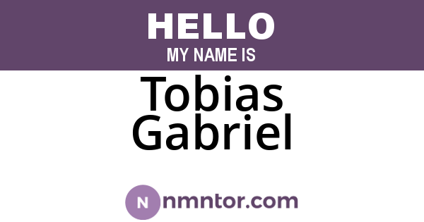 Tobias Gabriel