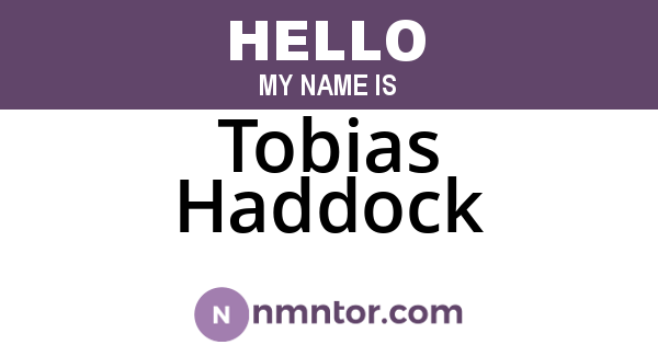 Tobias Haddock
