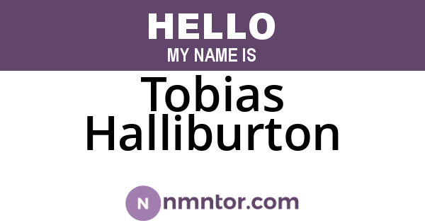 Tobias Halliburton