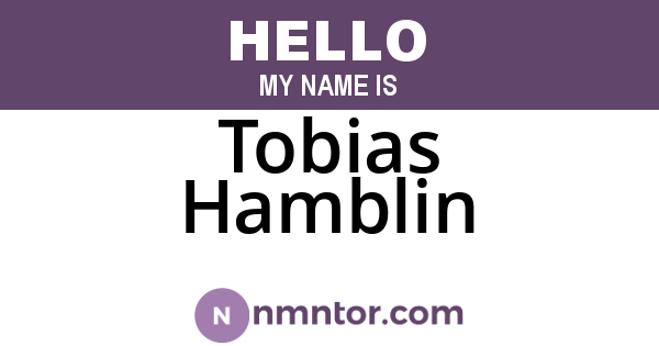 Tobias Hamblin