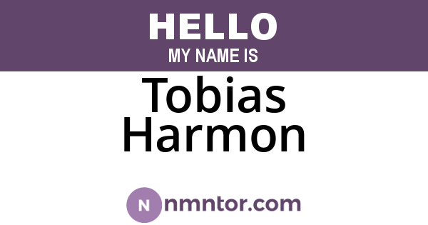 Tobias Harmon