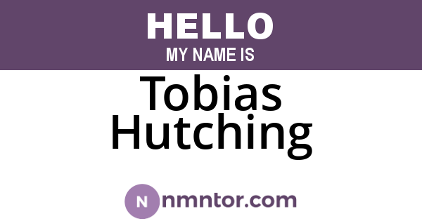Tobias Hutching