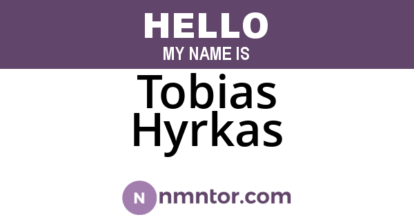 Tobias Hyrkas