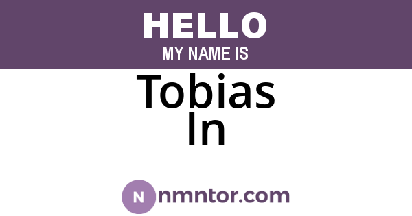 Tobias In