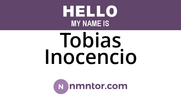 Tobias Inocencio