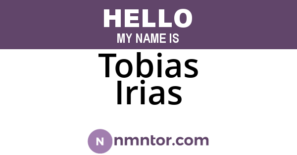 Tobias Irias
