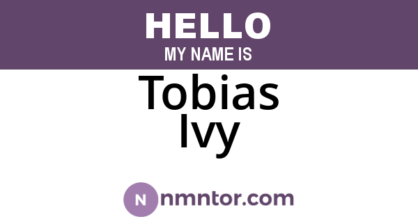 Tobias Ivy