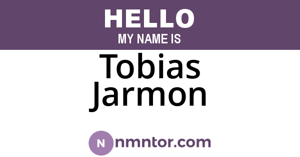 Tobias Jarmon
