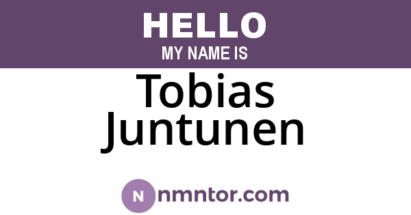 Tobias Juntunen