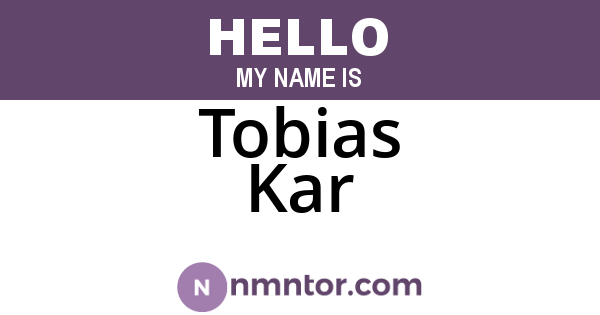 Tobias Kar