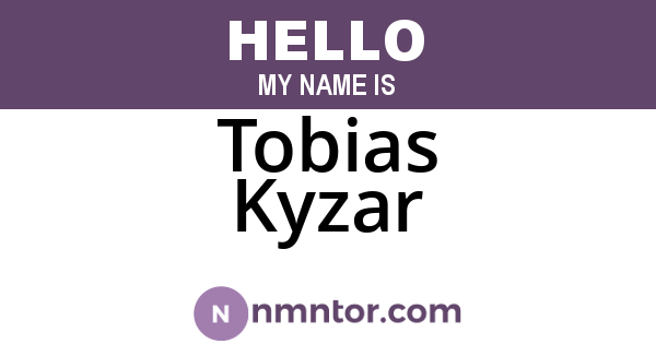 Tobias Kyzar