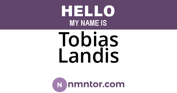 Tobias Landis