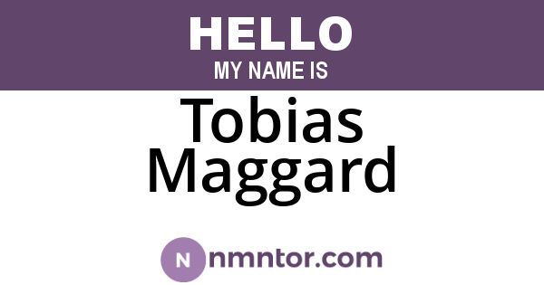 Tobias Maggard