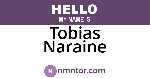 Tobias Naraine