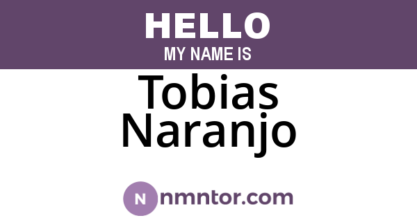 Tobias Naranjo