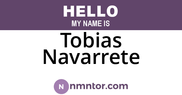 Tobias Navarrete
