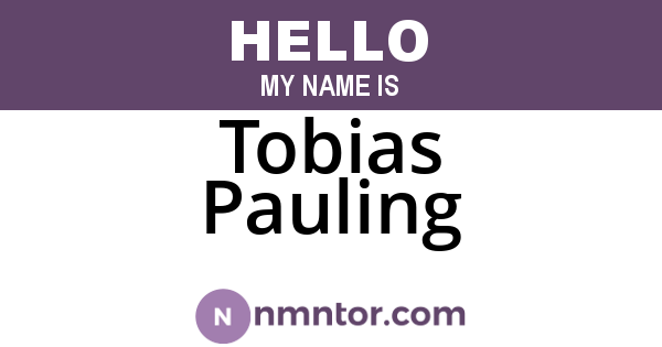 Tobias Pauling