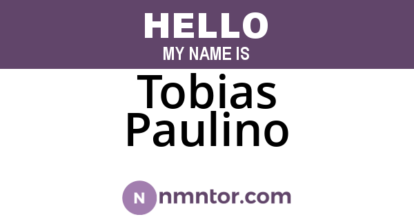 Tobias Paulino