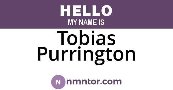 Tobias Purrington