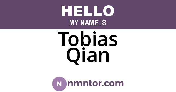 Tobias Qian