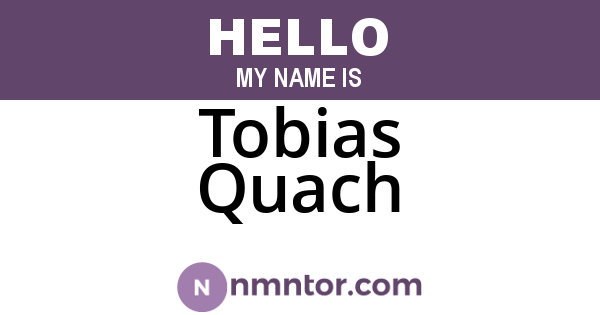 Tobias Quach