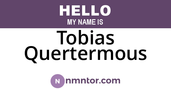 Tobias Quertermous