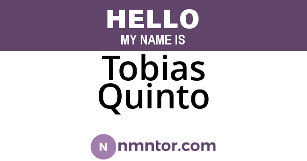 Tobias Quinto