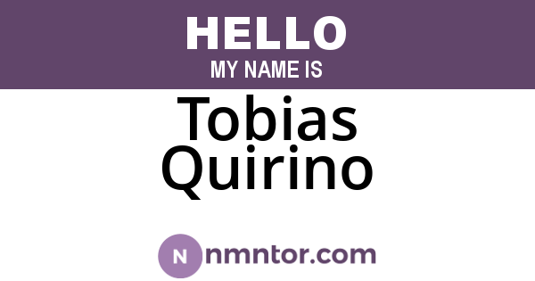 Tobias Quirino
