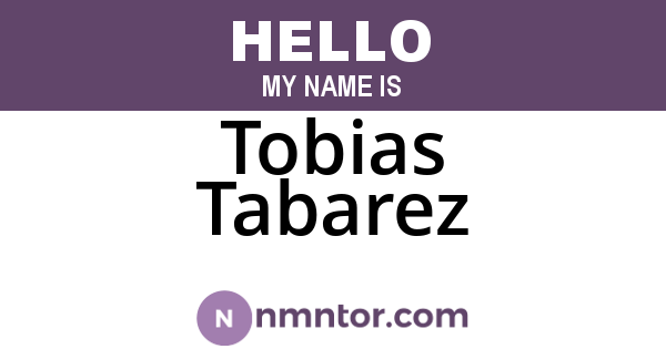 Tobias Tabarez