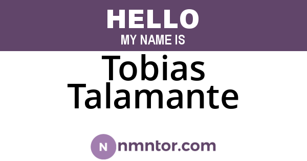 Tobias Talamante